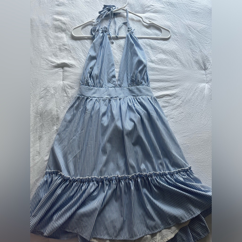 Blue striped dress from Cape Cod Boutique